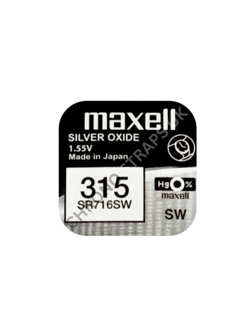 Maxell 315 / SR716SW Silver Oxide Watch Battery | Chrono Straps UK