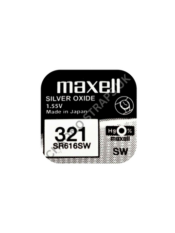 Maxell 321 / SR616SW Silver Oxide Watch Battery | Chrono Straps UK