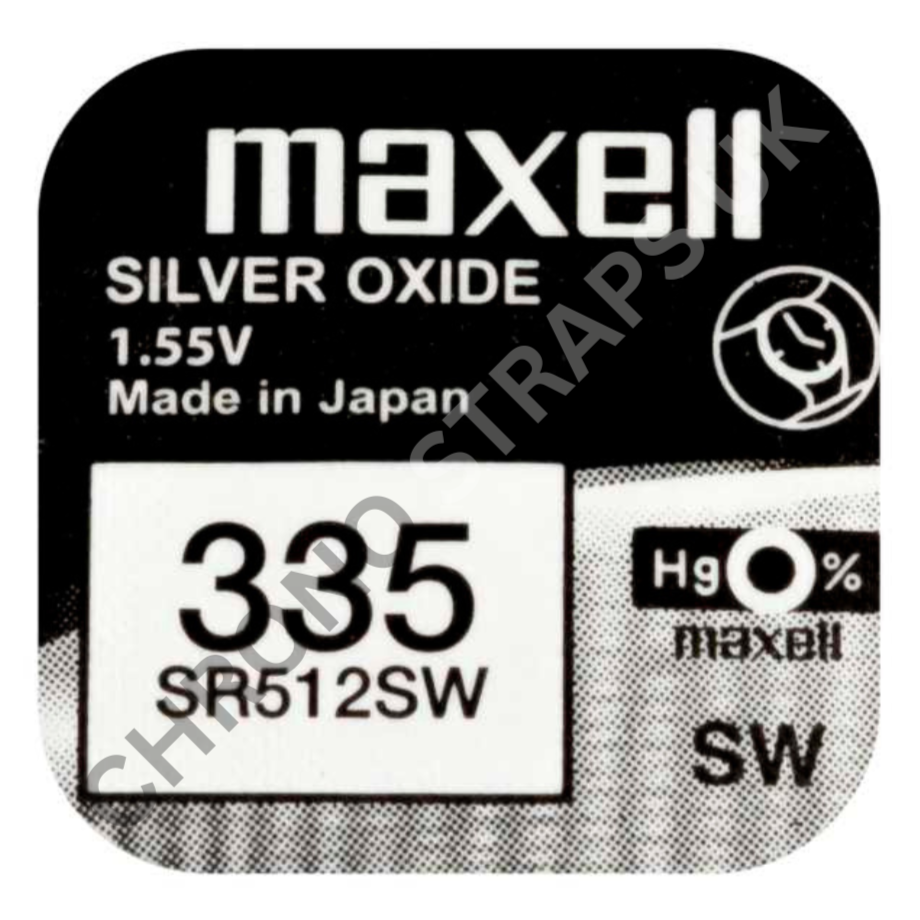 Maxell 335 / SR512SW Silver Oxide Watch Battery | Chrono Straps UK