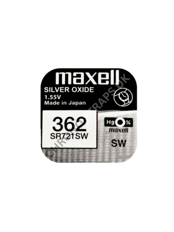 Maxell 362 / SR721SW Silver Oxide Watch Battery | Chrono Straps UK