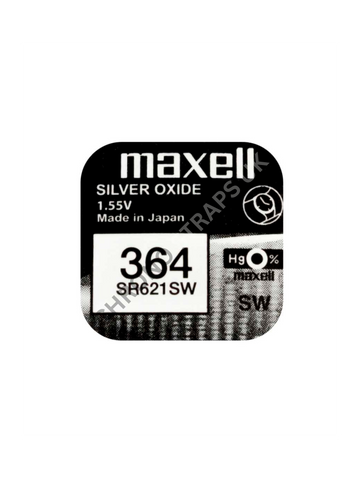 Maxell 364 / SR621SW Silver Oxide Watch Battery | Chrono Straps UK