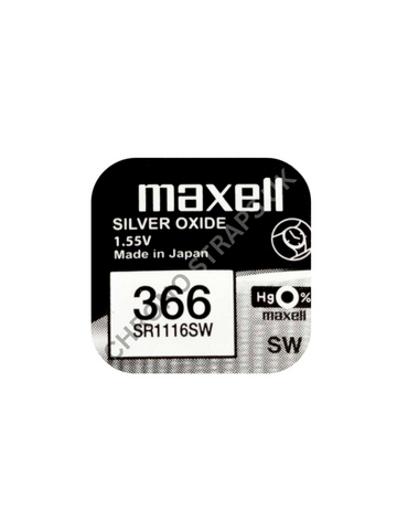 Maxell 366 / SR1116SW Silver Oxide Watch Battery | Chrono Straps UK