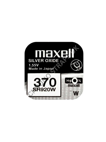 Maxell 370 / SR920W Silver Oxide Watch Battery | Chrono Straps UK