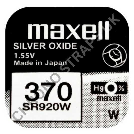 Maxell 370 / SR920W Silver Oxide Watch Battery | Chrono Straps UK