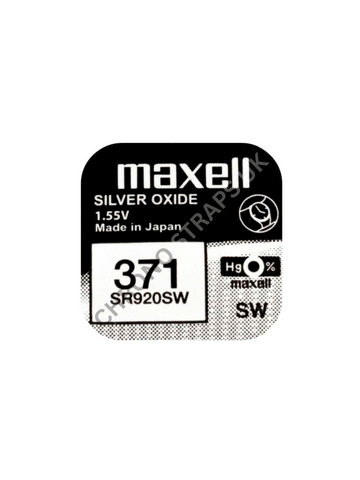 Maxell 371 / SR920SW Silver Oxide Watch Battery | Chrono Straps UK