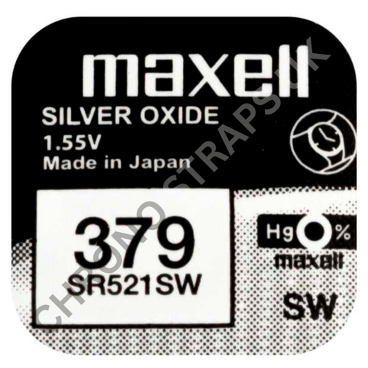 Maxell 379 / SR521SW Silver Oxide Watch Battery | Chrono Straps UK
