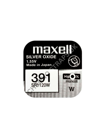 Maxell 391 / SR1120W Silver Oxide Watch Battery | Chrono Straps UK