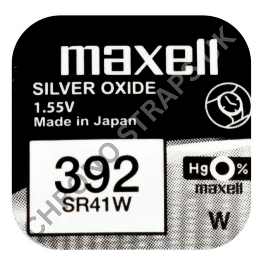 Maxell 392 / SR41W Silver Oxide Watch Battery | Chrono Straps UK