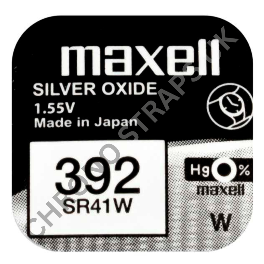 Maxell 392 / SR41W Silver Oxide Watch Battery | Chrono Straps UK