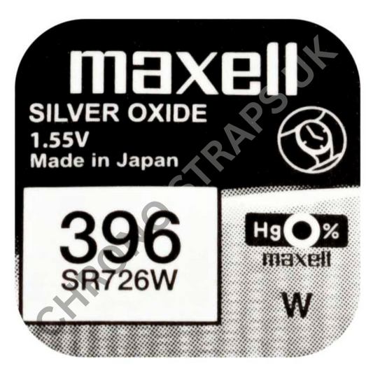 Maxell 396 / SR726W Silver Oxide Watch Battery | Chrono Straps UK