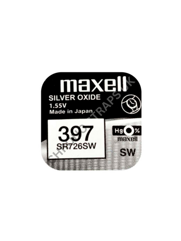 Maxell 397 / SR726SW Silver Oxide Watch Battery | Chrono Straps UK