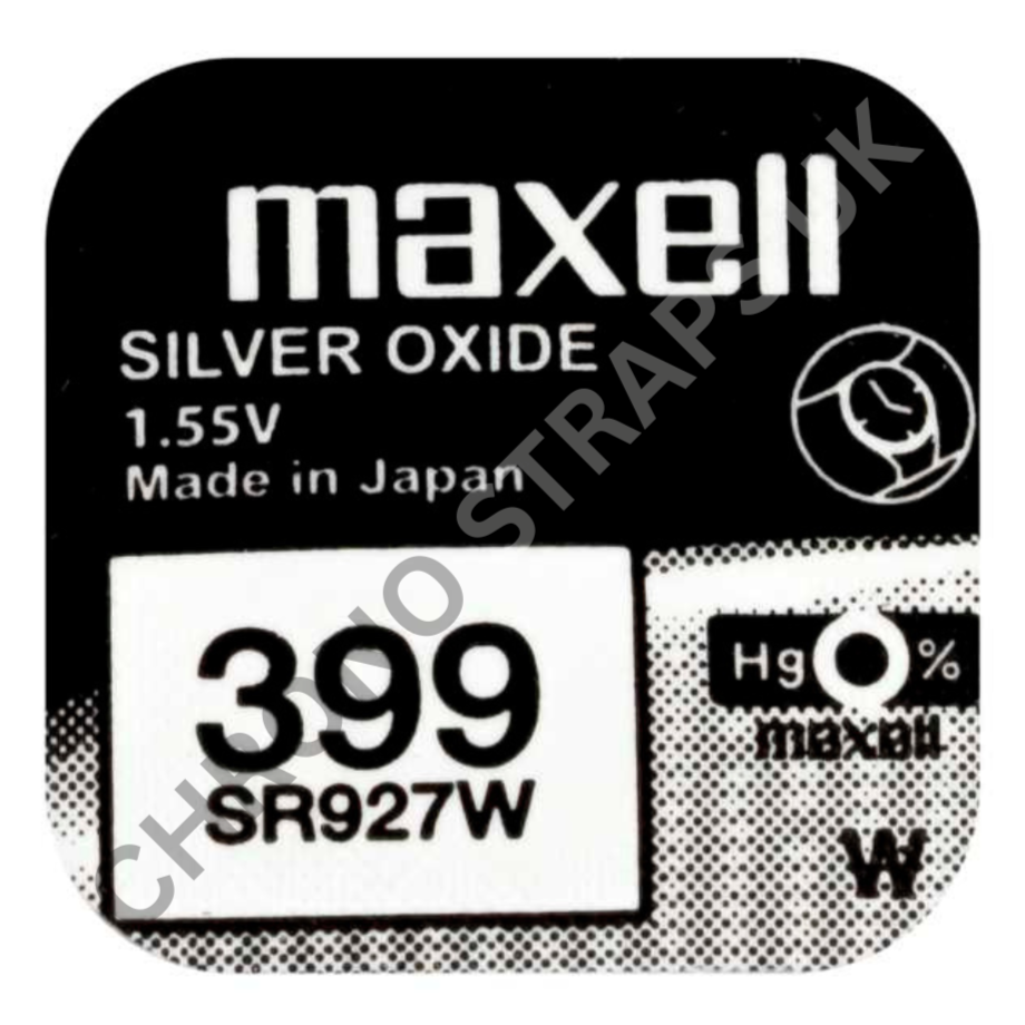 Maxell 399 / SR927W Silver Oxide Watch Battery | Chrono Straps UK