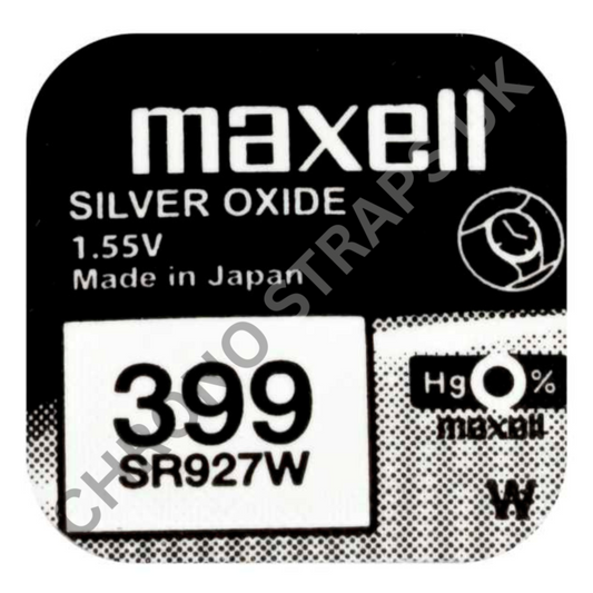 Maxell 399 / SR927W Silver Oxide Watch Battery | Chrono Straps UK