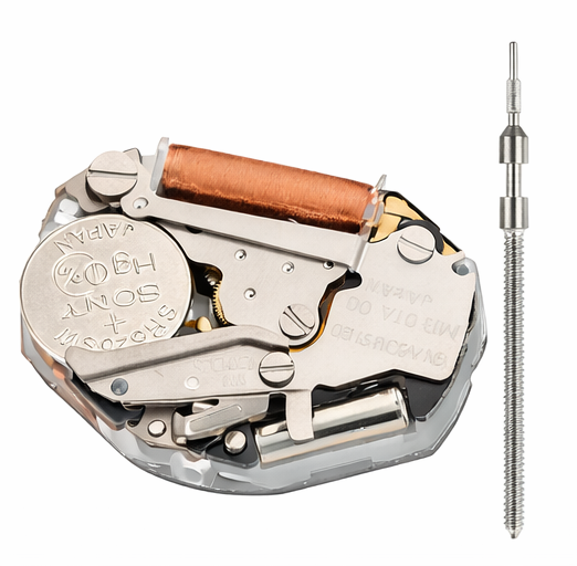 Miyota 2035 quartz watch movement with stem, Japan made replacement movement