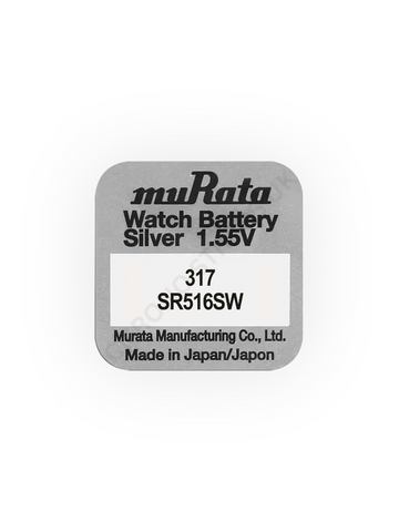 Murata 317 / SR516SW Silver Oxide Watch Battery | Chrono Straps UK