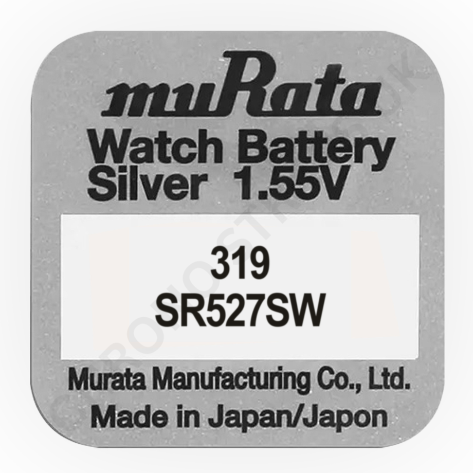 Murata 319 / SR527SW Silver Oxide Watch Battery | Chrono Straps UK