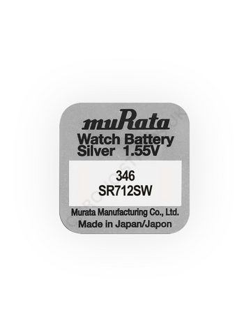 Murata 346 / SR712SW Silver Oxide Watch Battery | Chrono Straps UK