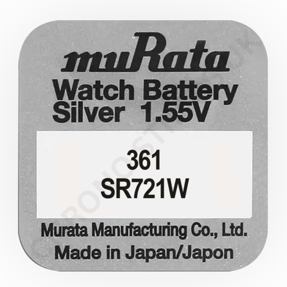Murata 361 / SR721W Silver Oxide Watch Battery | Chrono Straps UK