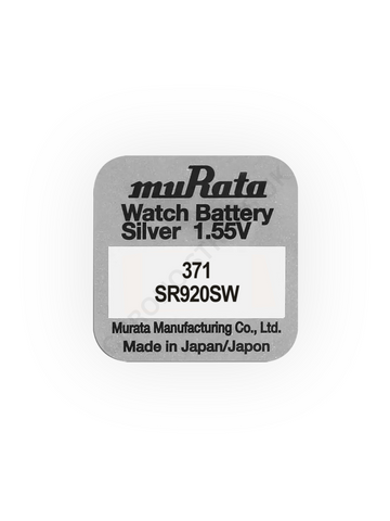 Murata 371 / SR920SW Silver Oxide Watch Battery | Chrono Straps UK