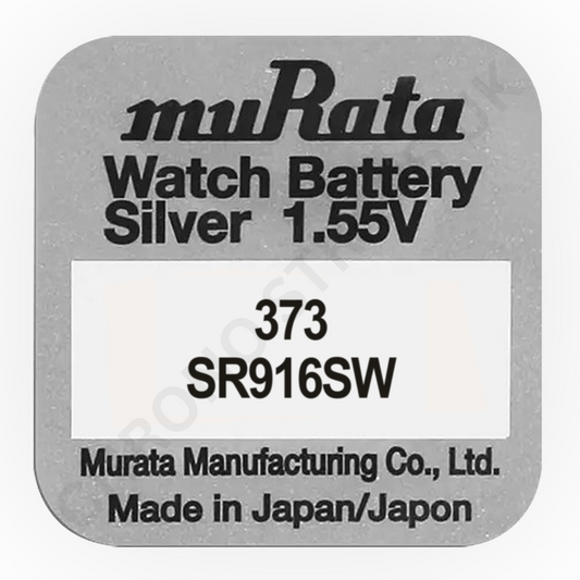 Murata 373 / SR916SW Silver Oxide Watch Battery | Chrono Straps UK