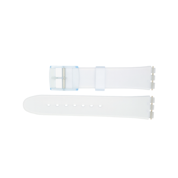 17mm Swatch Compatible Clear Watch Strap | Chrono Straps UK