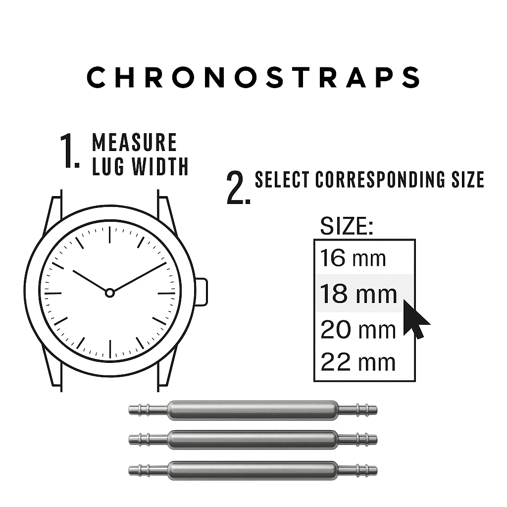 Premium Grade Stainless Steel Watch Spring Bars – 1.5 mm Diameter | Chrono Straps UK