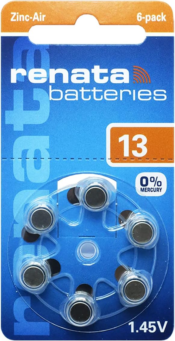Renata Hearing Aid Batteries – All Sizes | Size 10 / 13 / 312 / 675