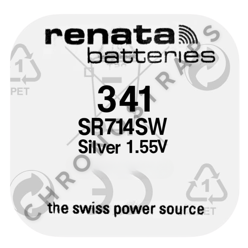 Renata 341 / SR714SW Swiss Made Silver Oxide Watch Battery
