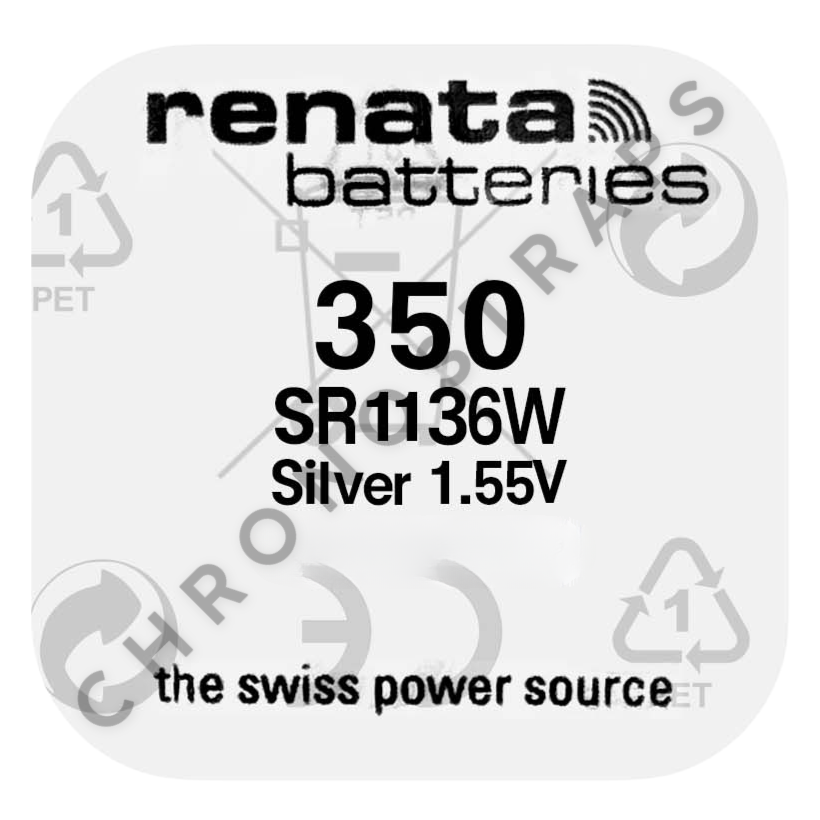 Renata 350 / SR1136W Swiss Made Silver Oxide Watch Battery