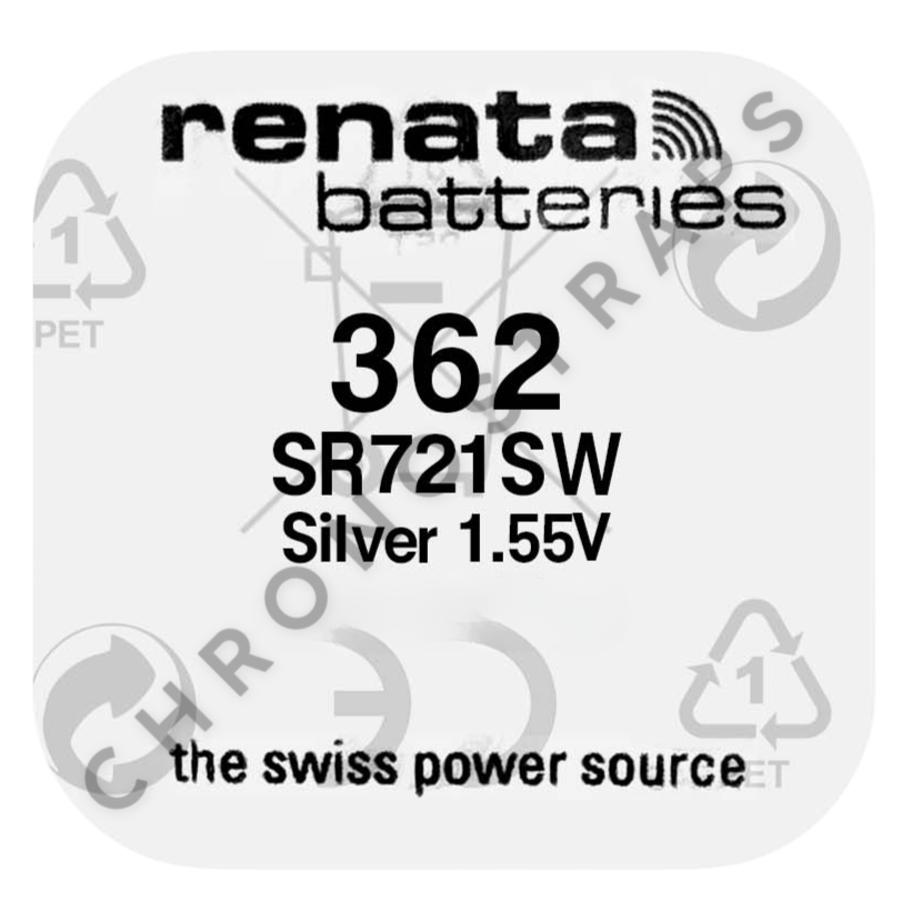 Renata 362 / SR721SW Swiss Made Silver Oxide Watch Battery