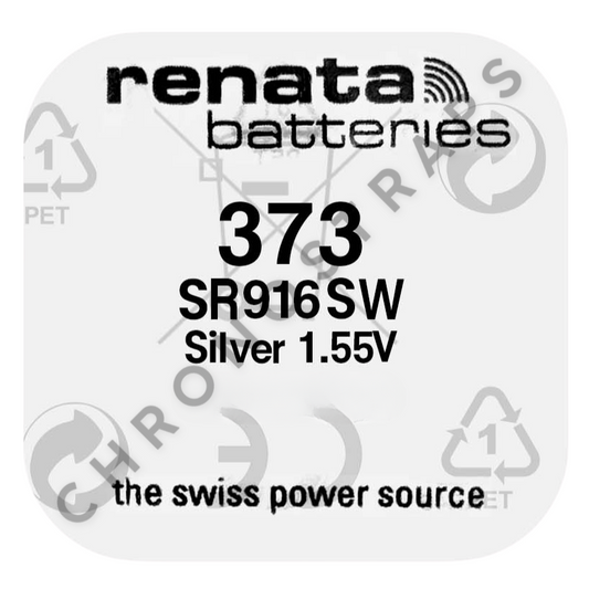Renata 373 / SR916SW Swiss Made Silver Oxide Watch Battery
