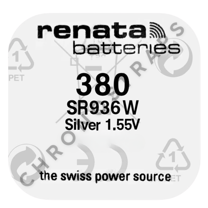 Renata 380 / SR936W Swiss Made Silver Oxide Watch Battery