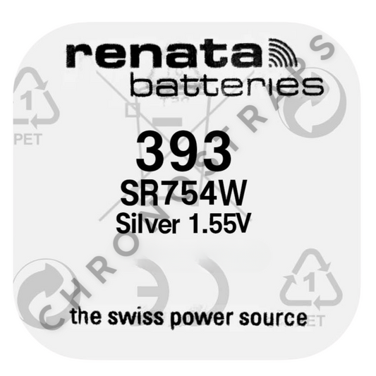 Renata 393 / SR754W Swiss Made Silver Oxide Watch Battery
