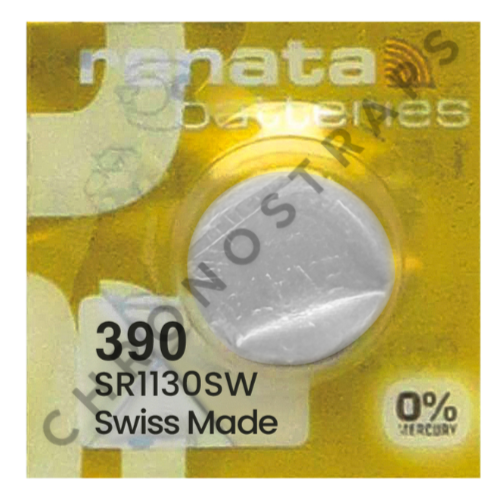 Renata Premium 390 / SR1130SW  Swiss Made Silver Oxide Watch Battery