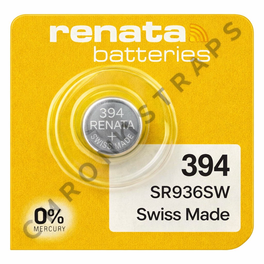 Renata Premium 394 / SR936SW  Swiss Made Silver Oxide Watch Battery