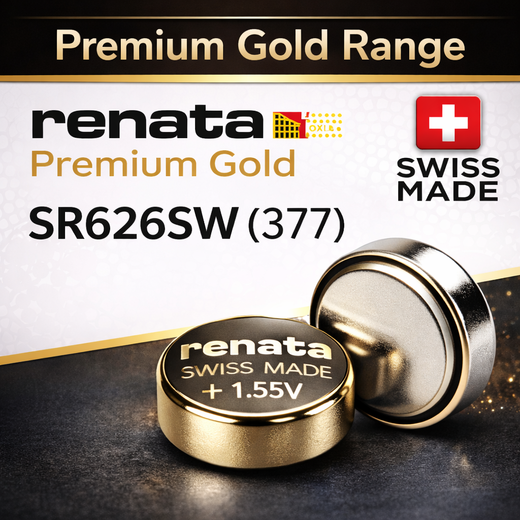 Renata Premium Silver Oxide Watch Batteries – All Sizes | Swiss Made | SR Series