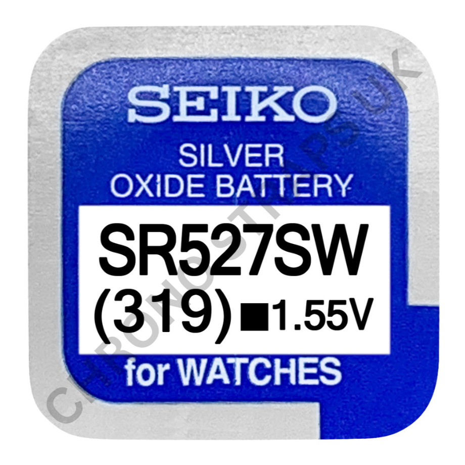 Seiko 319 / SR527SW Silver Oxide Watch Battery | Chrono Straps UK