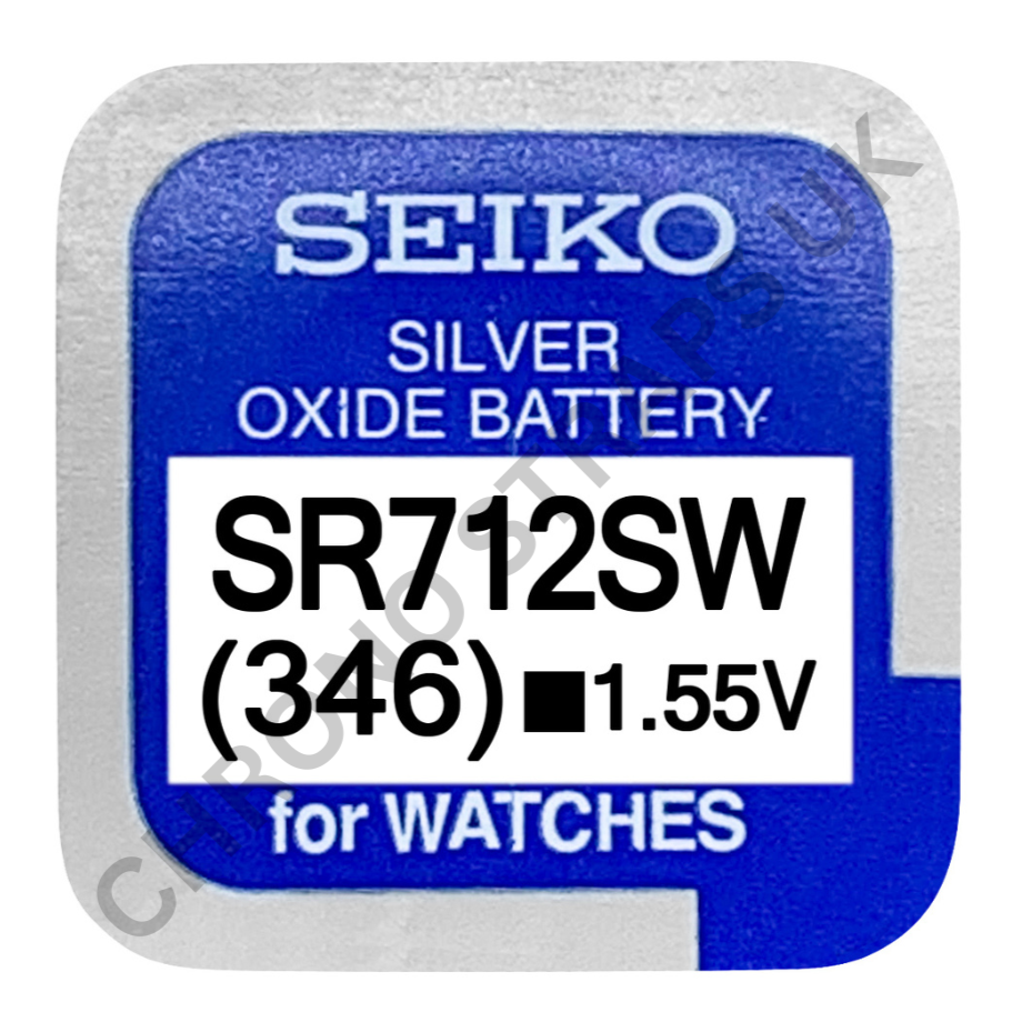 Seiko 346 / SR712SW Silver Oxide Watch Battery | Chrono Straps UK
