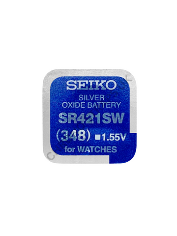 Seiko 348 / SR421SW Silver Oxide Watch Battery | Chrono Straps UK