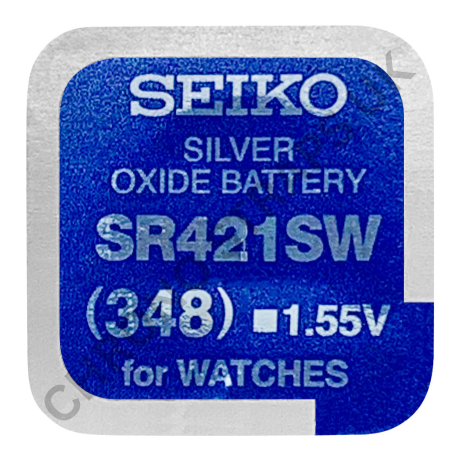 Seiko 348 / SR421SW Silver Oxide Watch Battery | Chrono Straps UK