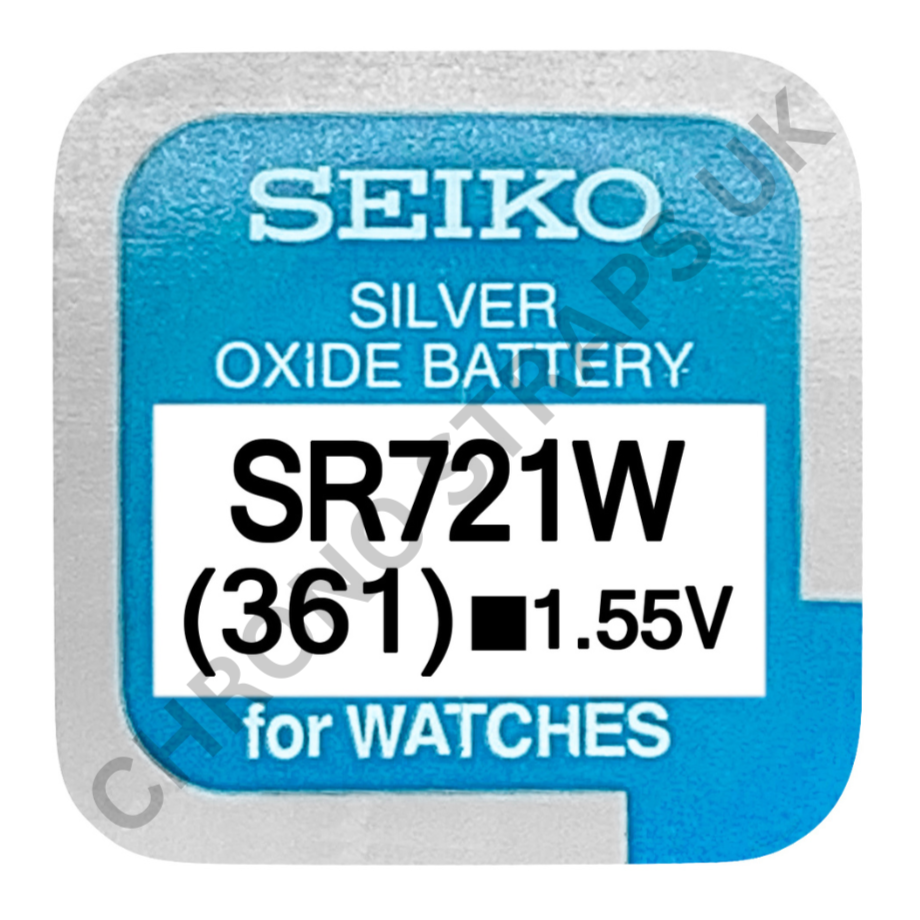 Seiko 361 / SR721W Silver Oxide Watch Battery | Chrono Straps UK