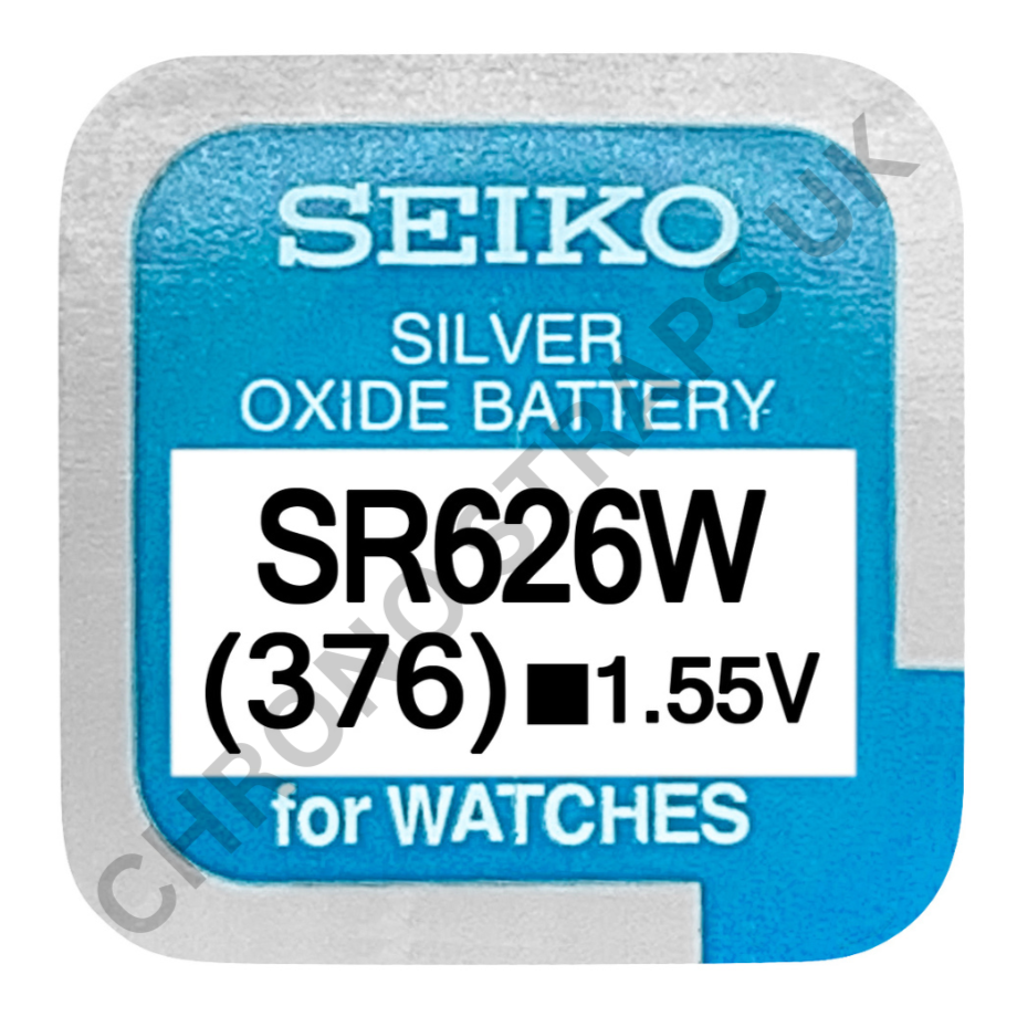 Seiko 376 / SR626W Silver Oxide Watch Battery | Chrono Straps UK