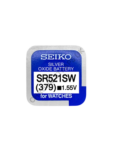 Seiko 379 / SR521SW Silver Oxide Watch Battery | Chrono Straps UK