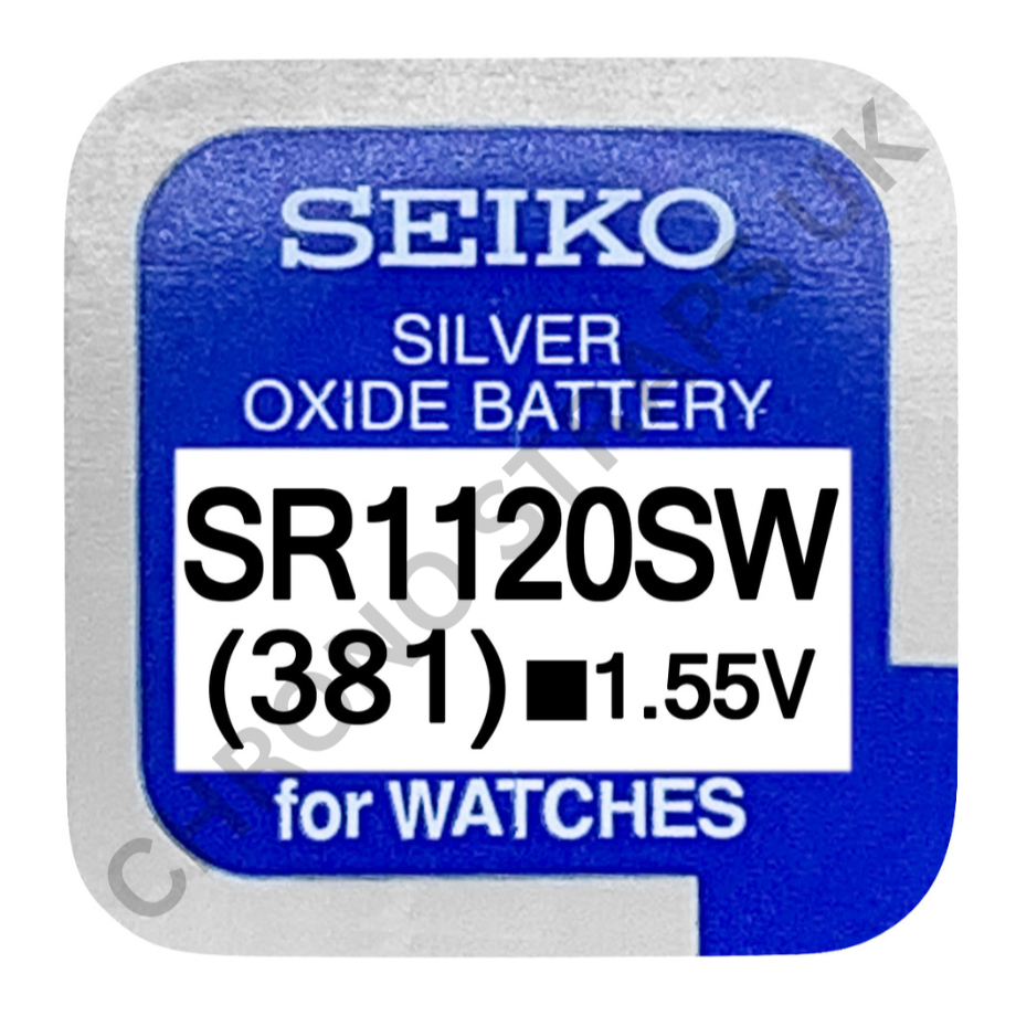 Seiko 381 / SR1120SW Silver Oxide Watch Battery | Chrono Straps UK