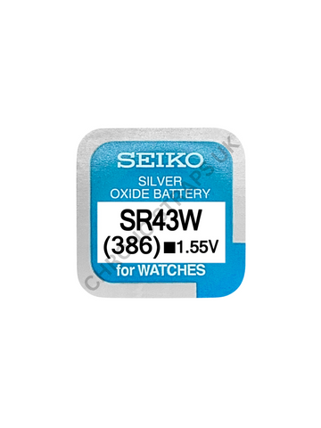 Seiko 386 / SR43W Silver Oxide Watch Battery | Chrono Straps UK