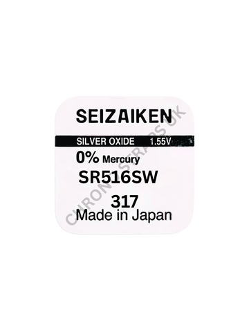Seizaiken 317 / SR516SW Silver Oxide Watch Battery | Chrono Straps UK