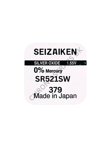 Seizaiken 379 / SR521SW Silver Oxide Watch Battery | Chrono Straps UK
