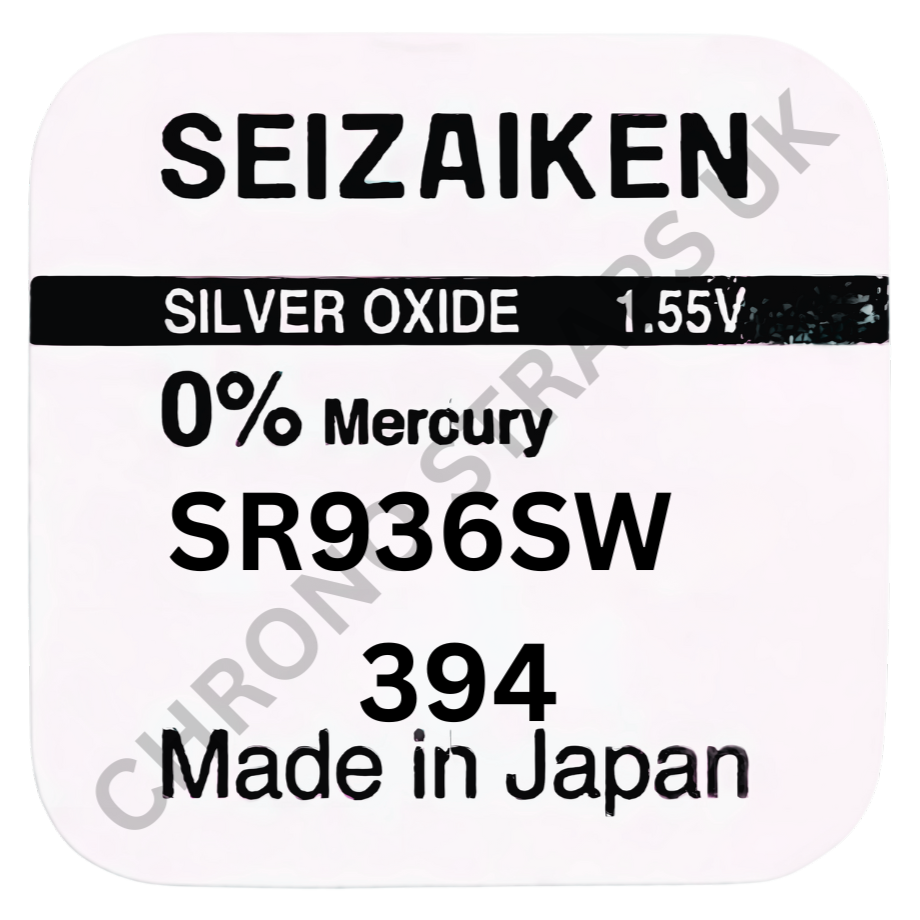 Seizaiken by Seiko 394 / SR936SW Silver Oxide Watch Battery | Chrono Straps UK