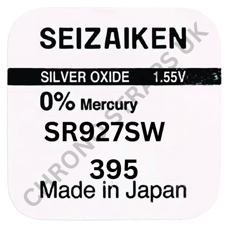Seizaiken by Seiko 395 / SR927SW Silver Oxide Watch Battery | Chrono Straps UK
