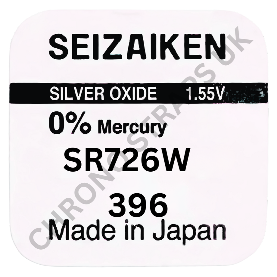 Seizaiken by Seiko 396 / SR726W Silver Oxide Watch Battery | Chrono Straps UK